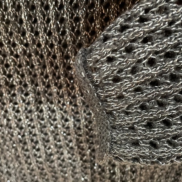 Jeanne Pierre || Knit Sweater with Silver Metalized Threading Running Through - Picture 6 of 10